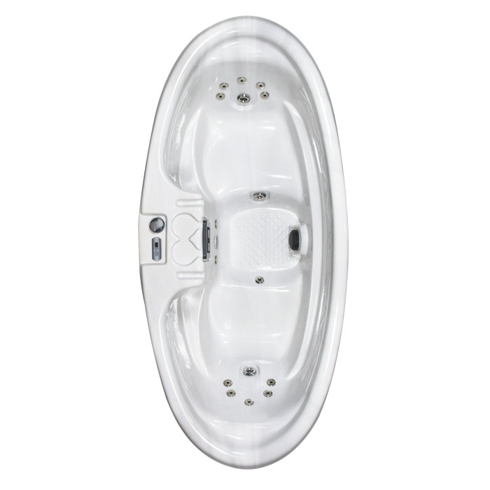 QCA Spas 2 Person 16 Jet Acrylic Oval Plug And Play Hot Tub With qca-spas-2-person-16-jet-acrylic-oval-plug-and-play-hot-tub-with